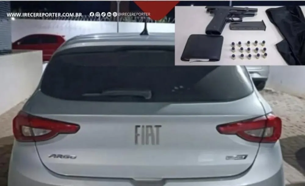 Ação da PM frustra sequestro, recupera carro roubado e apreende arma de fogo