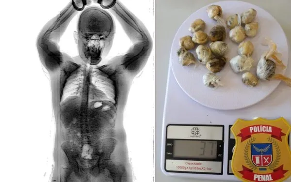 Homem engole 18 'bolinhas' de maconha para entrar com drogas em presídio na Bahia
