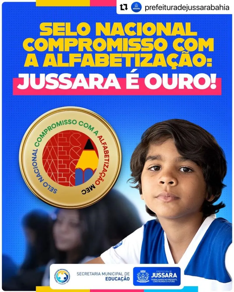 Jussara conquista Selo Ouro na Alfabetização e se destaca no cenário estadual 