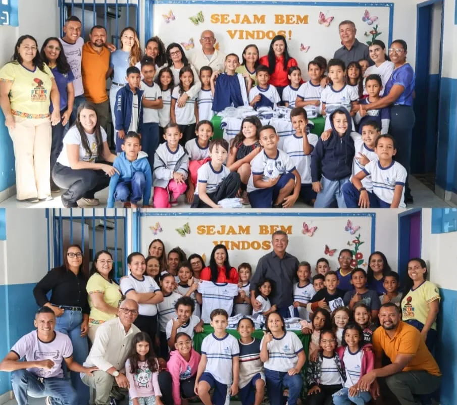 Prefeito Robertão entrega uniformes escolares em Presidente Dutra e reforça investimentos na educação