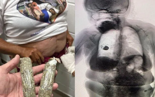 Idosa com camisa religiosa é presa ao tentar entrar com drogas escondidas no cós da roupa no presídio de Irecê 