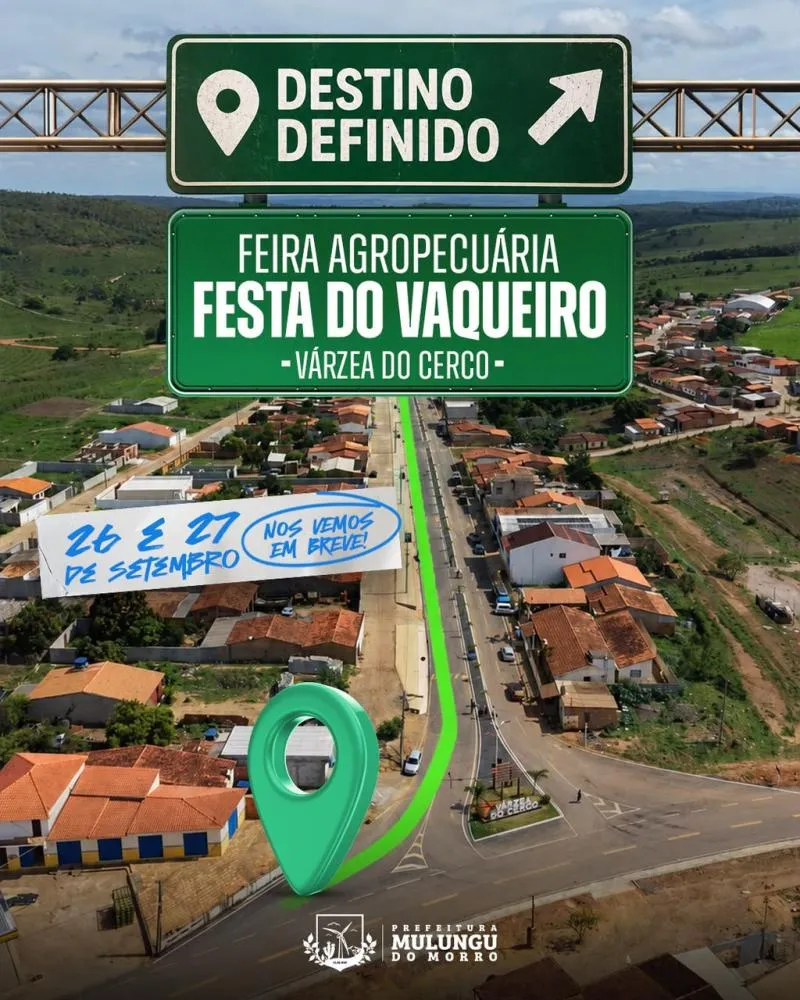 Prefeitura de Mulungu confirma datas da Festa do Vaqueiro e da Feira Agropecuária da Várzea do Cerco