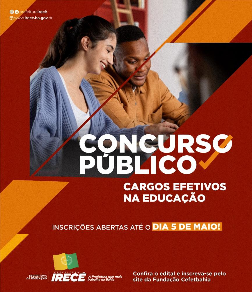 Dois concursos foram lançados pela Prefeitura de Irecê